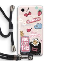 Positivity: Pixel 3 XL Transparant Hoesje met koord Positivity: Pixel 3 XL Transparant Hoesje met koord