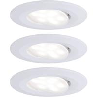 Paulmann Calla LED-inbouwlamp voor badkamer Set van 3 stuks 19.5 W IP65 Wit (mat)