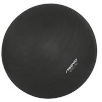 Avento fitnessbal 65 cm PVC zwart 2-delig - thumbnail