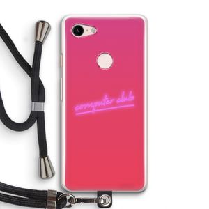 Vice Glow: Pixel 3 Transparant Hoesje met koord