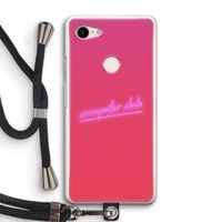 Vice Glow: Pixel 3 Transparant Hoesje met koord