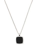 Tom Wood collier Cushion à pendentif en onyx - Argent