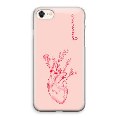 Blooming Heart: iPhone 8 Transparant Hoesje