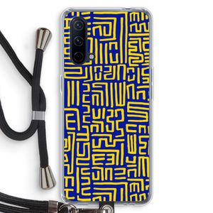 Majorelle Blue Print: OnePlus Nord CE 5G Transparant Hoesje met koord