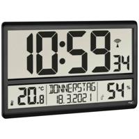TFA Dostmann 60.4520.01 Wandklok Zendergestuurd 360 mm x 28 mm x 235 mm Zwart Groot display TFA Dostmann 60.4520.01 Wandklok Zendergestuurd 360 mm x 28 mm x 235 mm Zwart Groot display