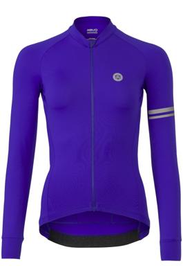 AGU Solid Fietsshirt Lange Mouwen Performance Dames - Violet - XL