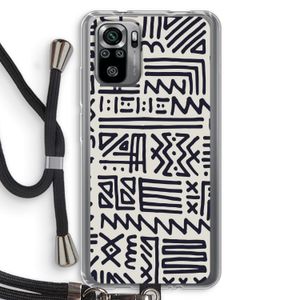 Marrakech print: Xiaomi Redmi Note 10S Transparant Hoesje met koord