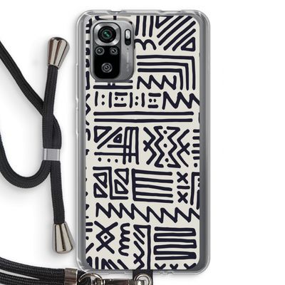 Marrakech print: Xiaomi Redmi Note 10S Transparant Hoesje met koord