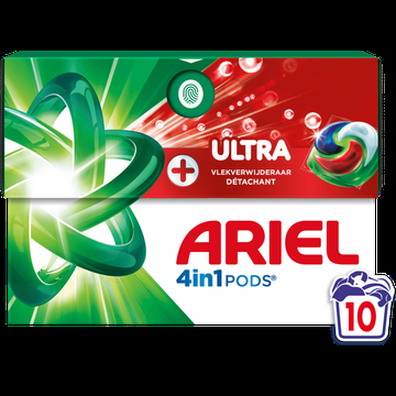 Ariel 4in1 PODS Ultra, Wasmiddel Capsules 10 bij Jumbo