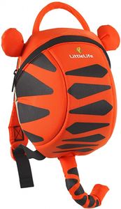 Littlelife rugzak met riem Tijger 2 liter polyester oranje