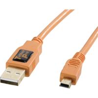 Tether Tools USB-kabel USB-mini-B stekker, USB-A stekker 4.60 m Oranje CU5451 Tether Tools USB-kabel USB-mini-B stekker, USB-A stekker 4.60 m Oranje CU5451