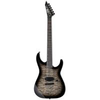 ESP LTD Deluxe M-1001NT QM Charcoal Burst elektrische gitaar met coil-split