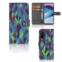 OnePlus Nord CE 5G | Book Case | Abstract Green Blue