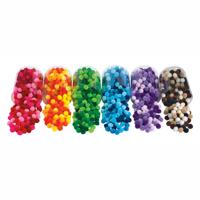 Colorations - pompomps 6 kleuren, 1500st. Colorations - pompomps 6 kleuren, 1500st.