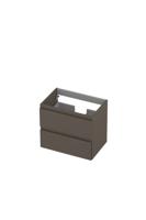 Onderkast INK 2 laden greeploos gelakt 60 cm x 40 cm x 52 cm Mat taupe 1241005