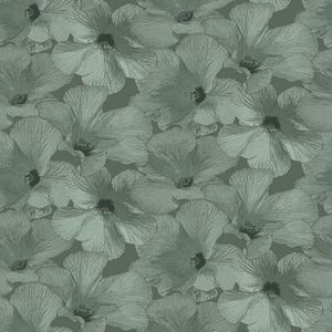 Dutch Wallcoverings Behang Annuell Hibiscus Groen 11001