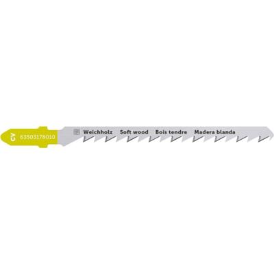 Fein 63503178010 Decoupeerzaagblad voor hout CV 75 T2.5/1.4 SW CC 5 stuk(s)