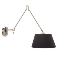 Rod zilver wandlamp