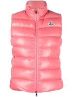 Moncler gilet Ghany à design matelassé - Rose