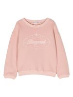 Bonpoint logo-embroidered crew-neck sweatshirt - Rose - thumbnail