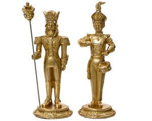 Figuur polyresin l10b10h28c goud a2 kerst - Decoris