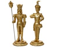 Figuur polyresin l10b10h28c goud a2 kerst - Decoris - thumbnail