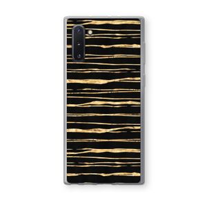 Gouden strepen: Samsung Galaxy Note 10 Transparant Hoesje