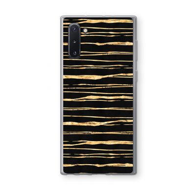 Gouden strepen: Samsung Galaxy Note 10 Transparant Hoesje