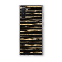 Gouden strepen: Samsung Galaxy Note 10 Transparant Hoesje