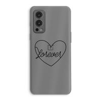 Forever heart black: OnePlus Nord 2 5G Transparant Hoesje Forever heart black: OnePlus Nord 2 5G Transparant Hoesje