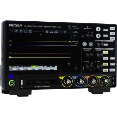 VOLTCRAFT DOV1254 LA Digitale oscilloscoop 125 MHz 4-kanaals 1.25 GSa/s 100 Mpts 12 Bit Digitaal geheugen (DSO), Logic-analyser 1 stuk(s)