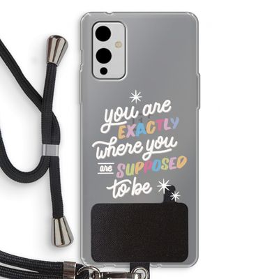 Right Place: OnePlus 9 Transparant Hoesje met koord