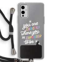 Right Place: OnePlus 9 Transparant Hoesje met koord