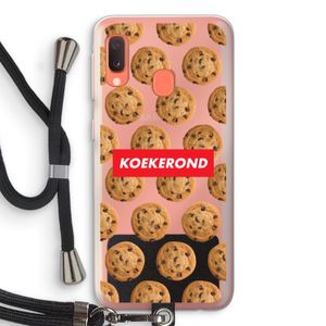 Koekerond: Samsung Galaxy A20e Transparant Hoesje met koord