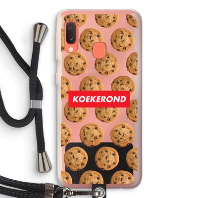 Koekerond: Samsung Galaxy A20e Transparant Hoesje met koord