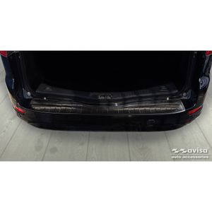 Zwart RVS Bumper beschermer passend voor Ford Mondeo IV Wagon Facelift 2010-2014 'Ribs' AV245272