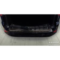 Zwart RVS Bumper beschermer passend voor Ford Mondeo IV Wagon Facelift 2010-2014 'Ribs' AV245272 - thumbnail