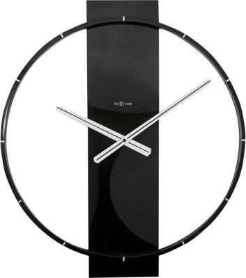NeXtime NE-3195ZW Wandklok 50.8x58.2x4.3, Hout/Steel, Zwart