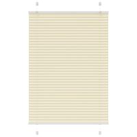 Plissé rolgordijn 90x150 cm stofbreedte 89,4 cm polyester crème
