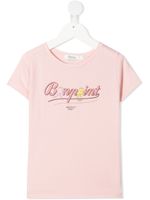 Bonpoint t-shirt à logo imprimé - Rose - thumbnail