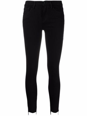 FRAME jean Le Skinny de Jeanne à bords francs - Noir