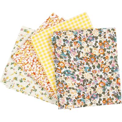 Creativ Company Patchwork stof geel 45x55cm, 4st.