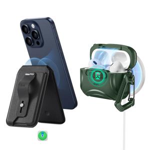 Cyber FlickLock Everyday-Carry Bundle for AirPods Pro (2023/2022/2019) Forest Green