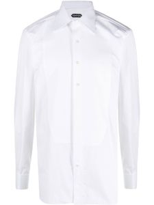 TOM FORD chemise cintrée à boutonnière - Blanc