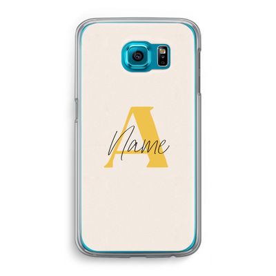 Amber Script: Samsung Galaxy S6 Transparant Hoesje