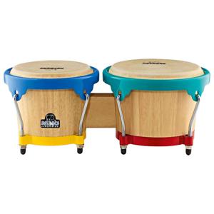 Nino Percussion NINO3NT-HK houten bongoset harlekijn hardware