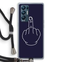 F**k U: Oppo Find X3 Neo Transparant Hoesje met koord