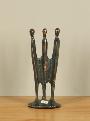 Bronzen beeld Eensgezind, 13 cm