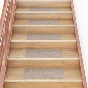 VidaXL Trapmatten zelfklevend 15 stuks 60x25 cm beige rechthoekig