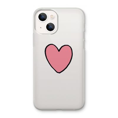 Hartje: iPhone 13 mini Transparant Hoesje
